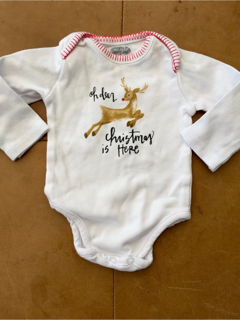 Mud Pie Oh Deer Onesie 0-6M